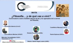 2025-09-03 Filosofía Y de qué vas a vivir